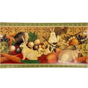Imperial Wallpaper Border 1995 Farmhouse Rabbits Cottage Kitchen Produce 2 Rolls